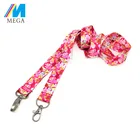 Promotional Custom Logo Neck Nylon Sublimation Heated Transfer Printing Polyester Lanyard