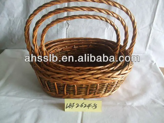 wholesale handmade ratan basket for gift