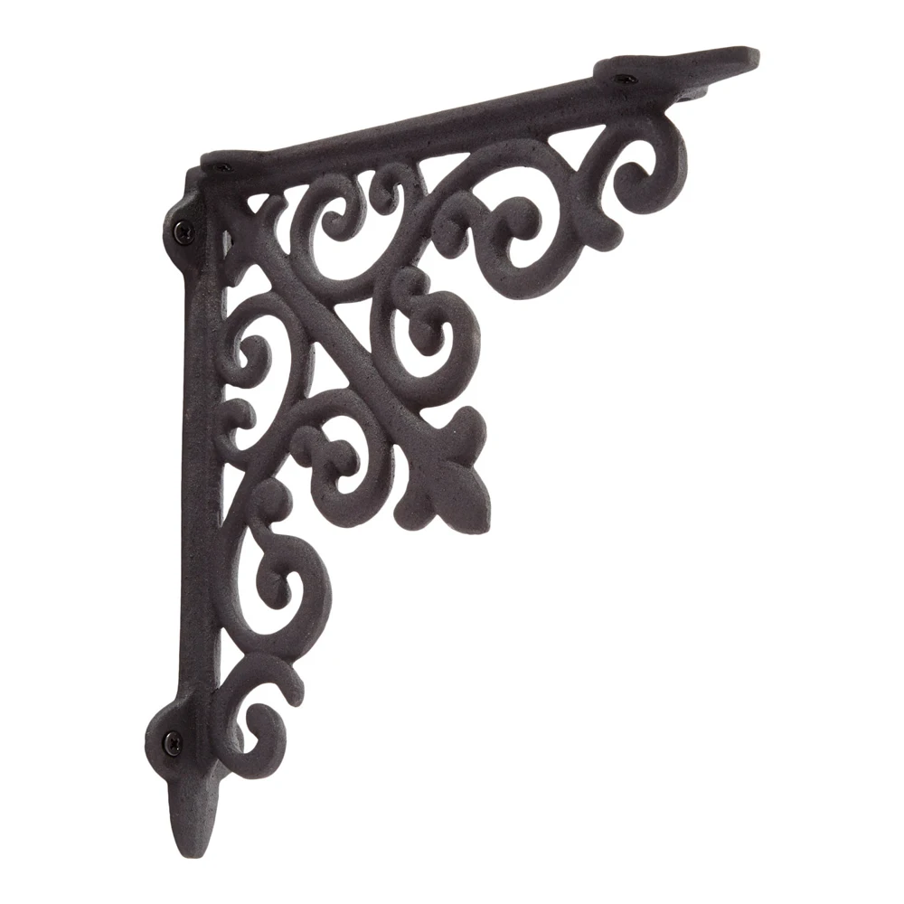 Rústico decorativo de Metal de jardín de hierro forjado ménsulas entre corchetes