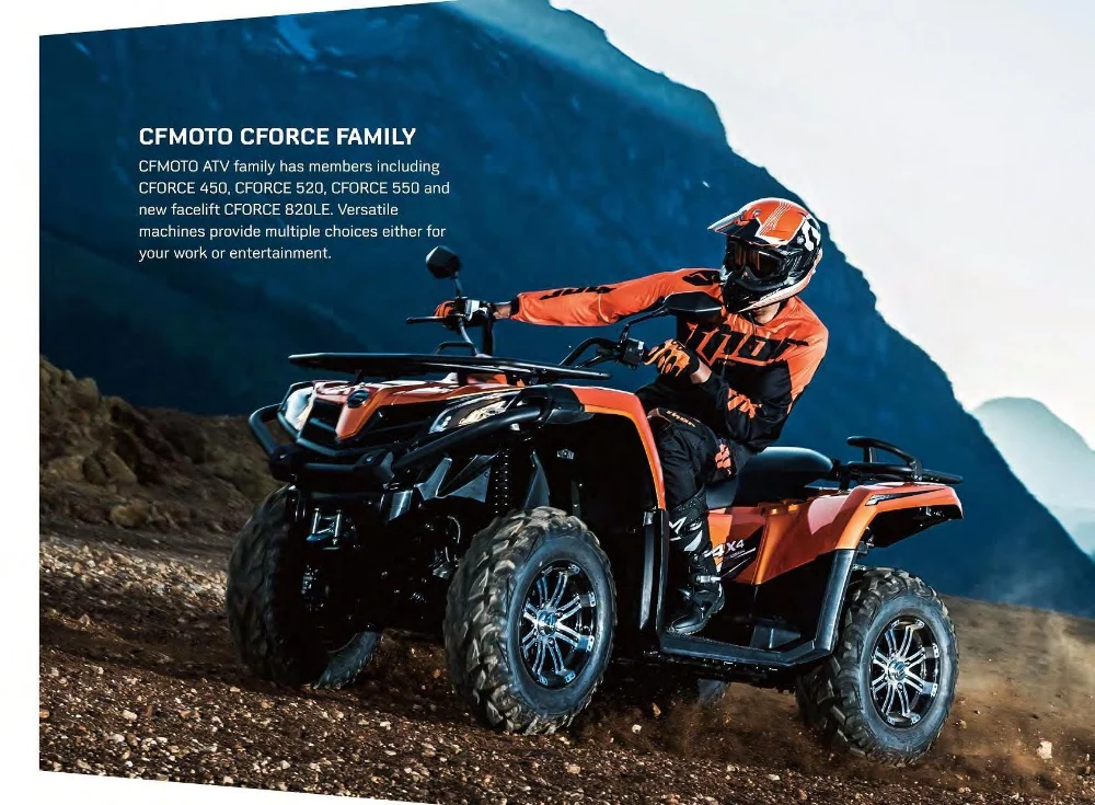 cfmoto 400cc 4x4 道路成人合法 atv