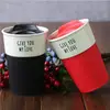 New products plastic lid thermal china porcelain travel tea cup with sleeve