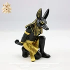 Ancient egyptian fiberglass sculpture resin god anubis statue NT-12