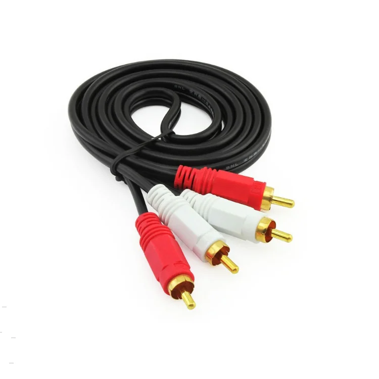 High quality Dual 2 RCA Cable adapter Stereo Audio 2RCA Cord Male to Male Connector
High quality Dual 2 RCA Cable adapter Stereo Audio 2RCA Cord Male to Male Connector