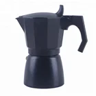 Moka Express Stovetop Espresso Maker Pot Coffee Latte Black 3 CUP