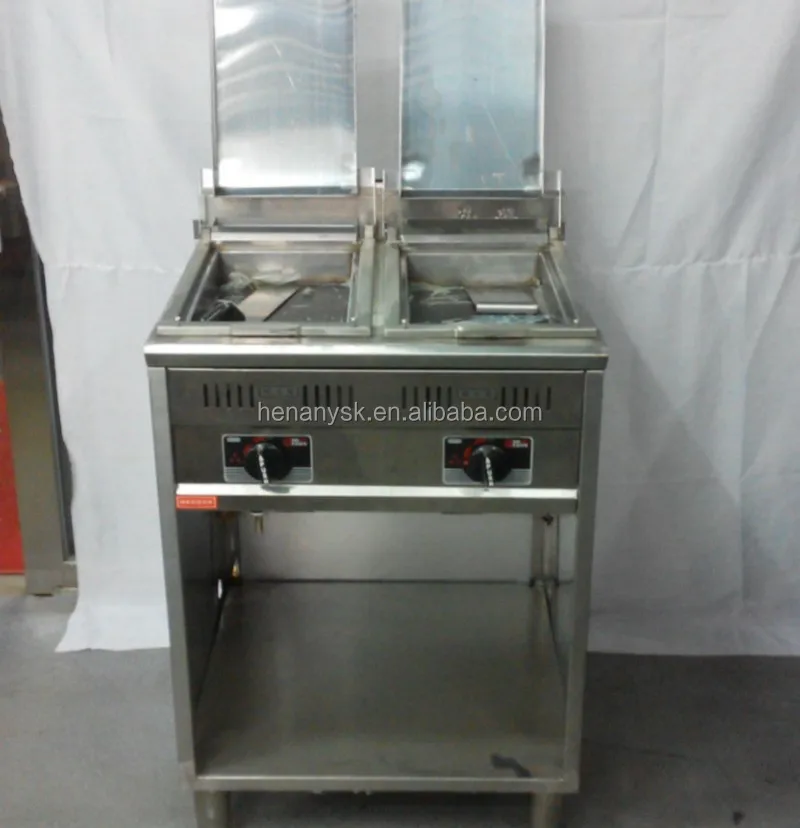Commerical Vertial Gas Fried Pancake Machine Fried Soup Dumplings Machine Fryer