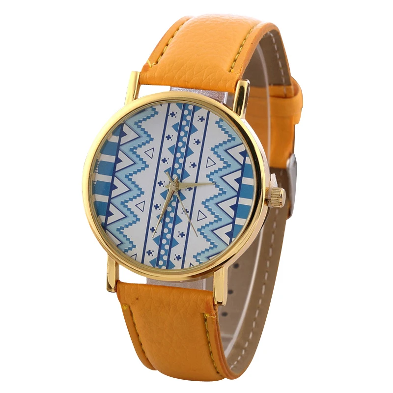 Relojes Mujer Bohemian Pastoral Style Leather Ladies Quartz Watches Dames Horloges Oorologio Donna Relojes Para Hombre w053