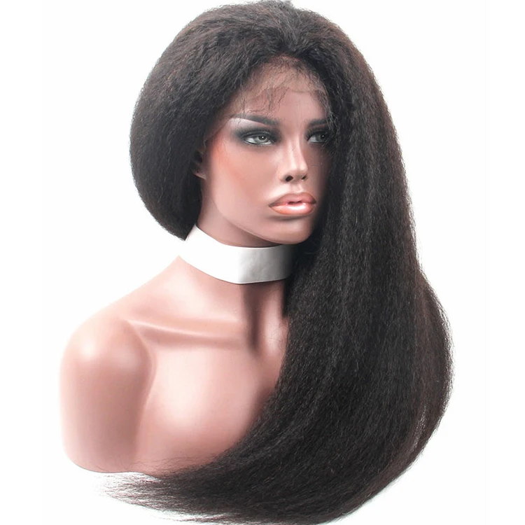 Kinky straight full lace wig virgin brazilian yaki human hair wig with baby hair for black woman human hair wig
Kinky straight full lace wig virgin brazilian yaki human hair wig with baby hair for black woman human hair wig