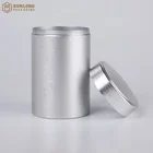 Luxury Empty Silver Pure Tin Cans For Tea Cosmetic Gift