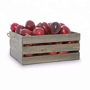 solid wood crate gift box wooden orange crate for fruit and