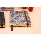 2019 office supplies and stationery A6 custom hardcover PU journal writing notebook with elastic