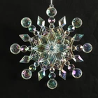 Christmas tree decoration clear ornaments acrylic snowflake