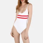 Yihao Swimsuits Young Girl Swim Wear One Piece Sexy Backless Sports Bikini Color Block Swimwear Women Sexy Bikini