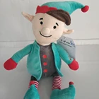 Best Christmas gift- recordable soft plush toy recording and repeating voice plush elf toys with lighting