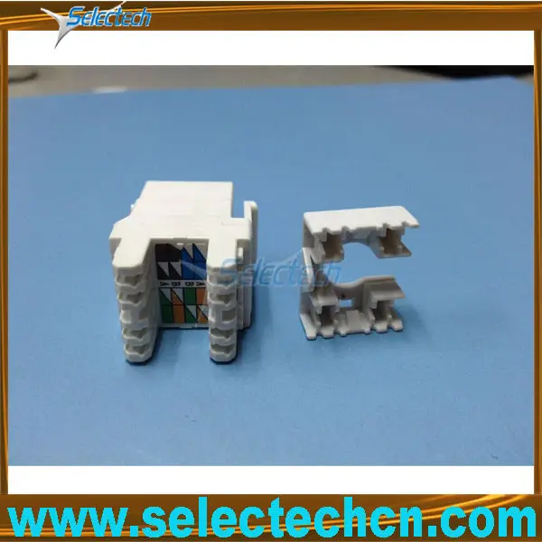 Degree Metal Shielded keystone jack cat5e cat6 for wall plate adaptor