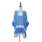 Bamboo Cotton Vintage Beach Dress Women Summer Tunic Mini Dress Hollow Out Bohemian Dresses