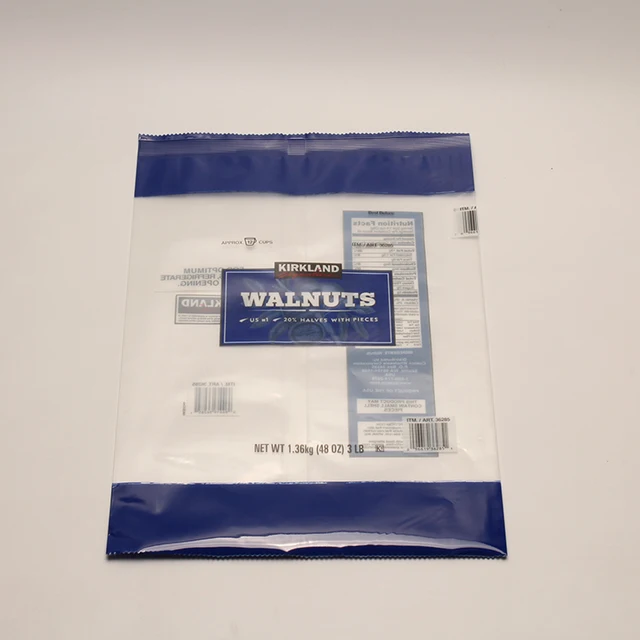 Custom Printed Matte Finish Stand Up Pouch Snack Food Packaging Bags