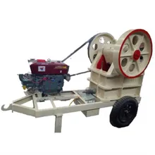 portable primary limestone ceramic rock diesel jaw crusher manufacturer