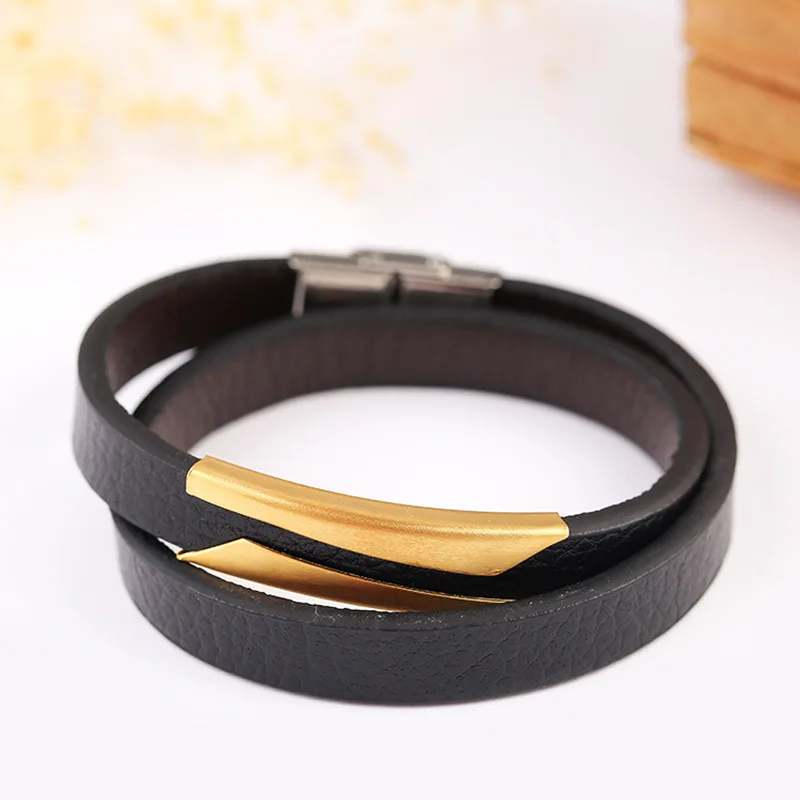 Vintage Men's Genuine Leather Bracelet Hook Clasp 316L Stainless Steel Leather Bracelet, Picture
Vintage Men's Genuine Leather Bracelet Hook Clasp 316L Stainless Steel Leather Bracelet, Picture