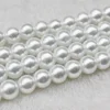 4mm 6mm 8mm 10mm 12mm 14mm 16mm White Color Glass Material Pearl Beads Strand for DIY Jewelry,Wedding,Home Decoration