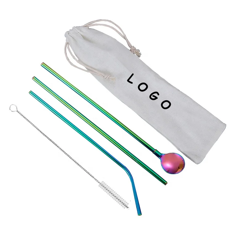 Reusable 304 stainless steel drinking straws spoon with linen bag, Silver;gold;rose gold;black;rainbow
Reusable 304 stainless steel drinking straws spoon with linen bag, Silver;gold;rose gold;black;rainbow