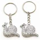 Metal Snail Shaped Key Chain Women's Diamonds Jewelry Fashion Keychain