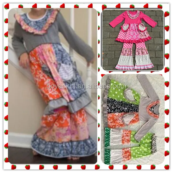 Baby Girls Cotton Dress Pants Sets Girls Christmas Valentine Festival