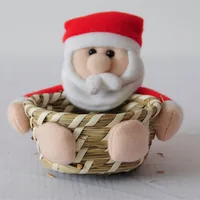 1 dollar father christmas gift basket for christmas decoration