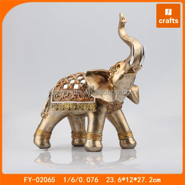 hand painted elephant figurine resin crafts
