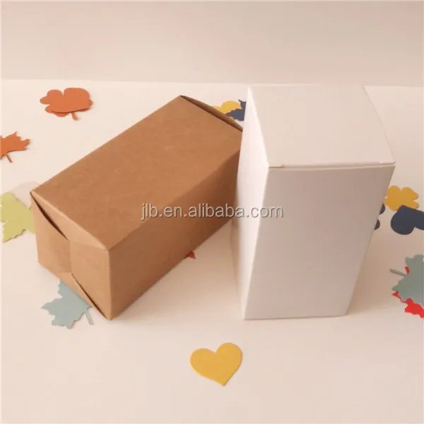 custom natural flat brown kraft paper packaging box for gift
