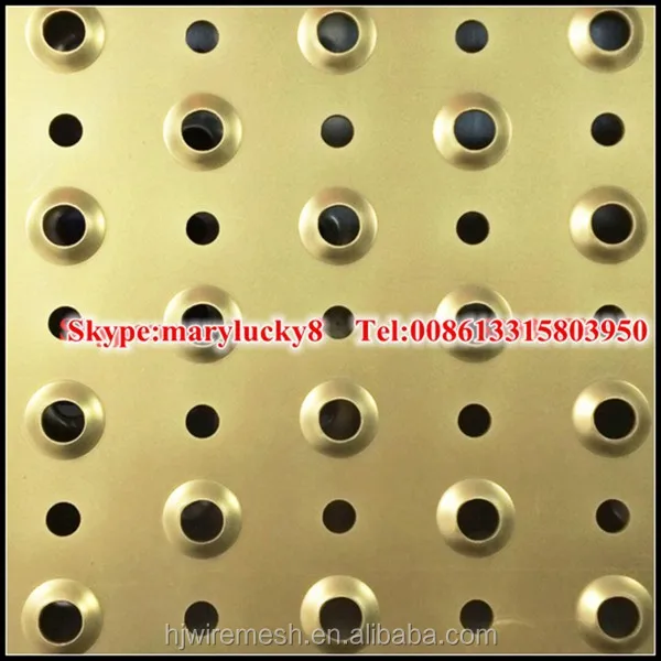Extruded Hole Perforated Metal Sheet/dimpled Hole Perforated Sheet