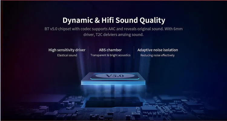 QCY QS2 TWS Bluetooth V5.0 Hoofdtelefoon 3D Stereo Sport Draadloze Koptelefoon met Dual Microfoon QCY T2C - ANKUX.COM