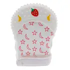 New style BPA Free soft security silicone child teether mitten baby crib teething guard
