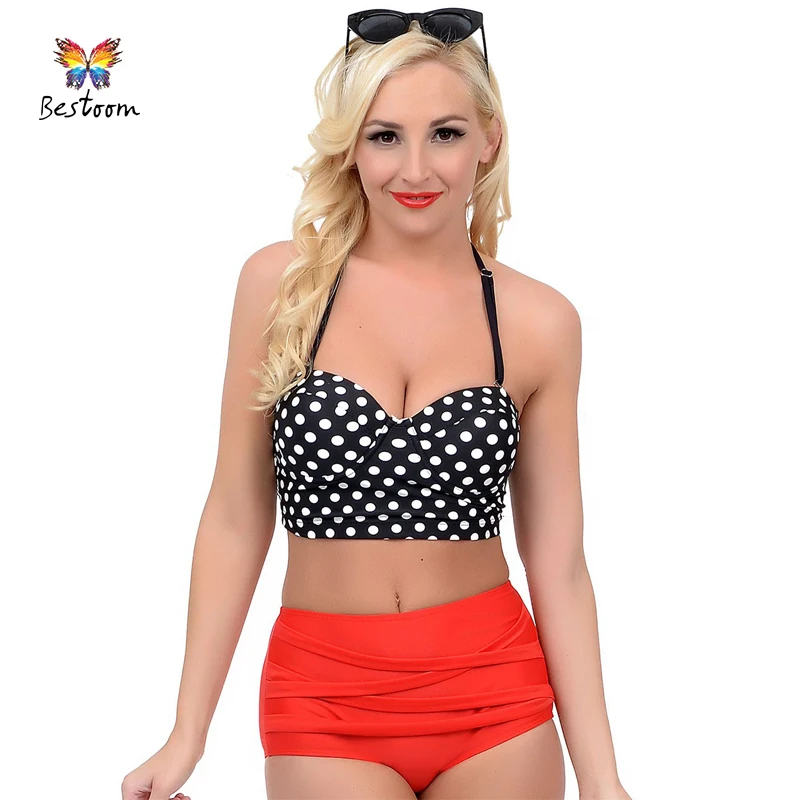 vintage style 2 piece bathing suits