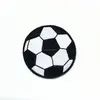 Mini Soccer Ball Embroidered Designs Heat Press Custom Badge Embroidery Patch
