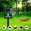 New design solar powered sonic pest dog control ultrasonic mole repeller