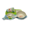 Christmas luxury new design square baby bowl bamboo fiber dinnerware sets gifts