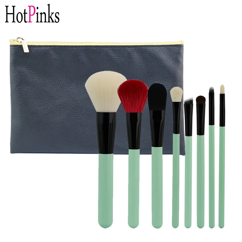2018 New Green Luxury Quality Natural Hair Makeup Brush Set