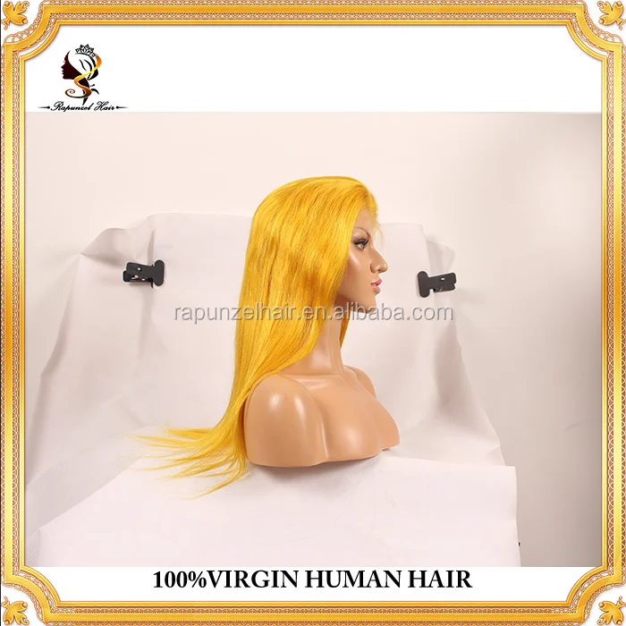 yellow lace front wig 