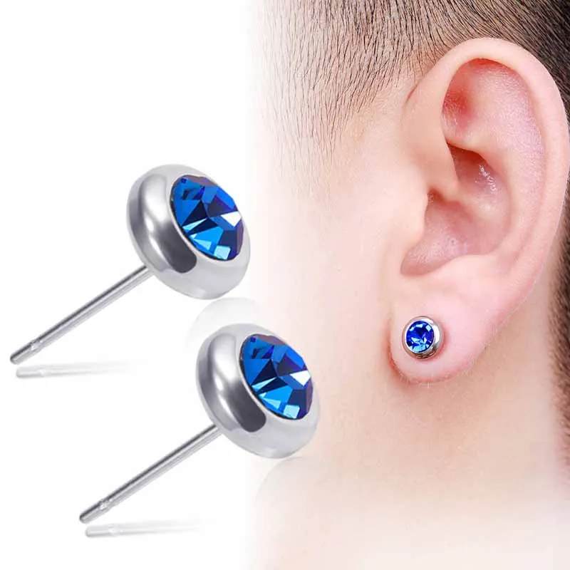 Personality Fashion Men's Party Round Hole Stud Earrings Creative New Punk Style Metal Earrings
Personality Fashion Men's Party Round Hole Stud Earrings Creative New Punk Style Metal Earrings