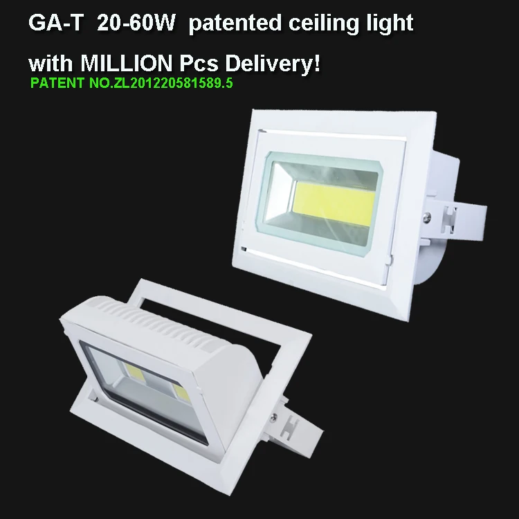 Factory supply High quality 30W 40w 50w 60w LED die casting light housing Aluminum Ceiling Light down light