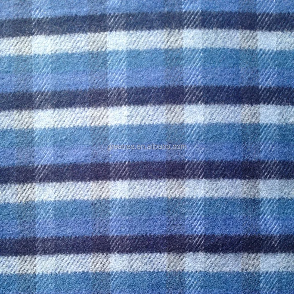 100 cotton yarn dyed flannel fabric