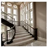 Carrara white marble stair tread with half round edge