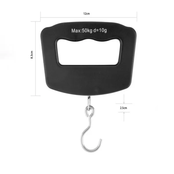 50Kg 10g LCD Home Electronic Digital Portable Hanging Weight Hook Travel Luggage Scale