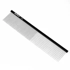 190 mm handle profession Lightweight Pet comb with durable stainless pin for dog and cat with 35mm pins (PC1935bl)