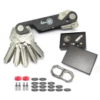 Custom LOGO Carbon Fiber Key Smart Holder Case Organizer With Bottle opener and Phone Holder