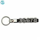 Custom Number Metal Key Chain With Crystal