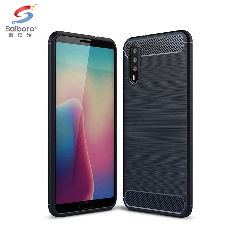Saiboro Factory Price Shockproof Brush Tpu Carbon Soft Phone Back Cover For Huawei P20 Slim Phone Case, Multi
Saiboro Factory Price Shockproof Brush Tpu Carbon Soft Phone Back Cover For Huawei P20 Slim Phone Case, Multi
