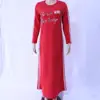 Ready to Ship Junyuan 2019 New Middle East Dubai Ladies Plus Size Muslim Woman Islamic Abaya Design c Thicker T-shirt Dress