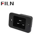 1Pcs High Quality 3 Pin Male Safe Power Socket Copper Inlet Connector Plug 16A 250V AC IEC320 Socket Computer Apparatus