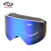 New fashion High quality Magnetic Ski Goggles Anti scratch Snow Anti-fog Skiing Goggle Snowboarding Glasses Detachable Strap